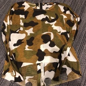 Camo sweater